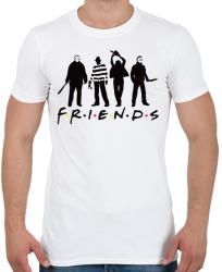 printfashion Halloween friends - Férfi póló - Fehér (1830800)