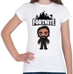 printfashion Fortnite John Wick - Női póló - Fehér (1834917)