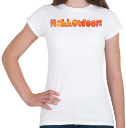 printfashion Halloween logó - Női póló - Fehér (1829378)