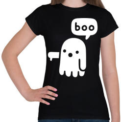 printfashion Halloween boo - Női póló - Fekete (1832053)