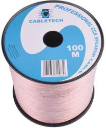 Cabletech Cablu difuzor CCA 2x0.35mm transparent Cabletech KAB0353 (KAB0353) - sogest
