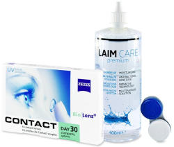 CLEARLAB Carl Zeiss Contact Day 30 Compatic (6 lentile) + Soluția Laim-Care 400 ml