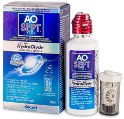 Alcon Soluție AO SEPT PLUS HydraGlyde 90 ml Lichid lentile contact