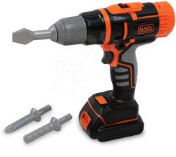 Smoby Mașină de găurit electronică Black&Decker Smoby cu trei burghiuri, sunete și lumini (SM360177) Set bricolaj copii