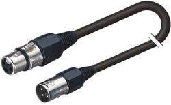 Soundsation BMCXX-10BK - Szimmetrikus mikrofonkábel: XRL 3pólusú papa - XRL 3pólusú mama / 10m - G402G