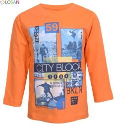 Losan póló City Block narancssárga 18-24 hó (92 cm)
