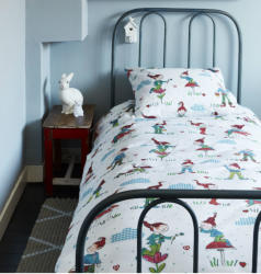 Ideal Lux Lenjerie pat copii cu pitici jucausi (LEPBHPITI27) Lenjerie de pat