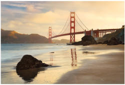 AG Design Fototapet urban Podul Golden Gate (XXL4-054)