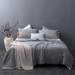 AA Design Cuvertura pentru pat moderna gri Iroise (5095-91)