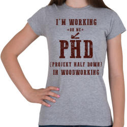 printfashion PHD - Női póló - Sport szürke (1839511)