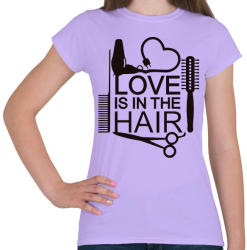 printfashion Love is in the HAIR - Női póló - Viola (1844366)