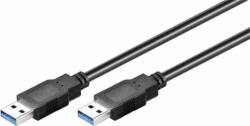 Goobay 93929 USB-A apa - USB-A apa 3.0 Összekötő kábel - Fekete (3m) (93929)