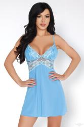 Livco Corsetti Veer világoskék erotikus csipke babydoll szett S/M