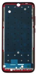 tel-szalk-015497 Xiaomi Redmi Note 7 piros előlap lcd keret, burkolati elem (tel-szalk-015497)