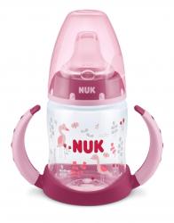 Nuk - Canita cu manere First Choice+ 150ml, 6 luni+, Flamingo (NK_10215277)
