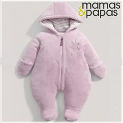 Mamas & Papas Mamas&Papas - Combinezon Fur Pramsuit, Welcome to the World, Lila (MP_S322J08B4)