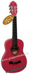 MSA K-6 PN, 1/4-es pink színű gyermek klasszikus gitár