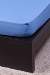 Naturtex Pamut Jersey középkék gumis lepedő 140-160x200 cm (73209) - otthonkomfort