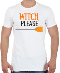 printfashion WITCH PLS - Férfi póló - Fehér (1871323)