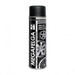Deco Color Spray vopsea jante auto negru Mat Megafelga 500 ml