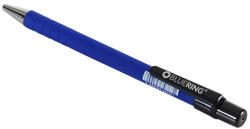 BLUERING Golyóstoll nyomógombos, gumírozott kék test, Bluering® X6, írásszín kék - iroszer24
