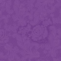 PPD Lace Embossed purple papírszalvéta 33x33cm, 15db-os