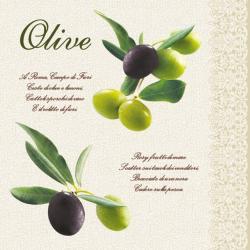 PAW Olive papírszalvéta 33x33cm, 20db-os - szep-otthon