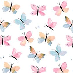 PPD Pastel Butterflies papírszalvéta 33x33cm, 20db-os