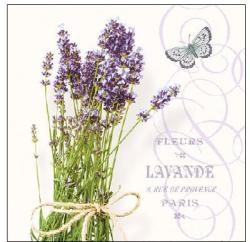 Ambiente Bunch of Lavender papírszalvéta 25x25cm, 20db-os - szep-otthon
