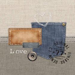 Ambiente Original Denim papírszalvéta 33x33cm, 20db-os