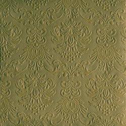 Ambiente Elegance Olive Green papírszalvéta 40x40cm, 15db-os