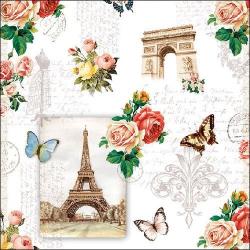 Ambiente Paris Monuments papírszalvéta 33x33cm, 20db-os