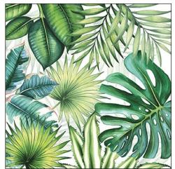 Ambiente Tropical Leaves papírszalvéta 25x25cm, 20db-os - szep-otthon