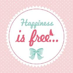 Ambiente Happines is Free papírszalvéta 33x33cm, 20db-os