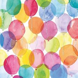 Ambiente Aquarell Balloons papírszalvéta 33x33cm, 20db-os - szep-otthon