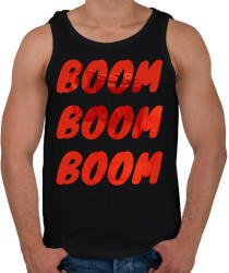printfashion boom boom boom - Férfi atléta - Fekete (1859285)
