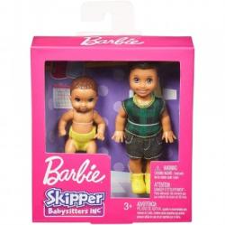Mattel Barbie Babbysitters Set Papusi Brunete GFL30 minipapusa si bebe