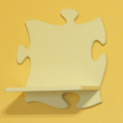 Batadecor Puzzle gyerek polc (pasztell sárga)