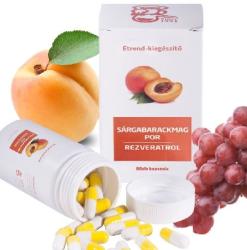  2 DOBOZ Sárgabarackmag por / B17 vitamin - rezveratrol kapszula/180db