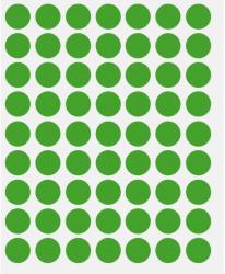 Markin Etichete bulina 630/set diametru 14 mm verde (A2724)