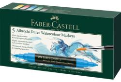 Faber-Castell Set 5 markere solubile, 2 capete, A. Durer FABER-CASTELL (8612)