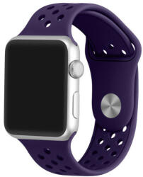 iUni Curea iUni compatibila cu Apple Watch 1/2/3/4/5/6/7, 40mm, Silicon Sport, Purple (503764_40)