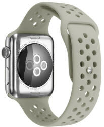 iUni Curea iUni compatibila cu Apple Watch 1/2/3/4/5/6/7, 44mm, Silicon Sport, Grey (506345_44)