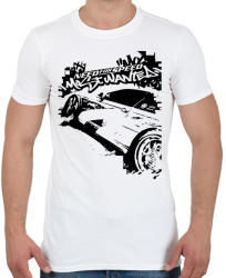 printfashion Need For Speed MW - Férfi póló - Fehér (1910860)