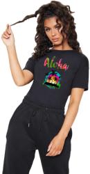 THEICONIC Tricou dama negru - Aloha Exotic