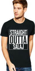 THEICONIC Tricou negru barbati - Straight Outta Salaj