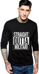 THEICONIC Bluza barbati neagra - Straight Outta Militari