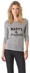 THE ICONIC Bluza Nasty & Available - Gri