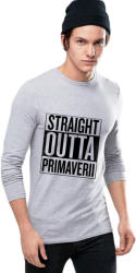 THEICONIC Bluza barbati gri cu text negru - Straight Outta Primaverii