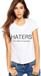 THEICONIC Tricou dama alb - HATERS
